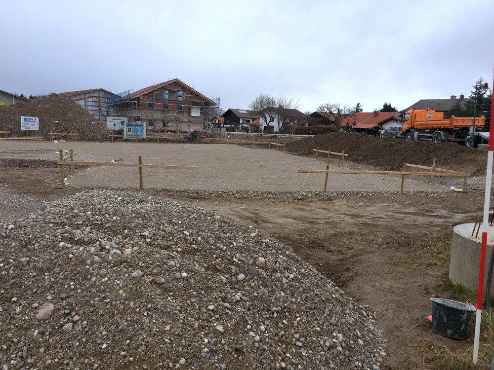 infomax Baustelle, Ansicht Süd-West am 11.3.2019